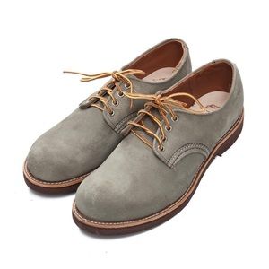 Men’s Red Wing Heritage Collection Foreman Oxfords in Sage Mojave Roughout Waxed